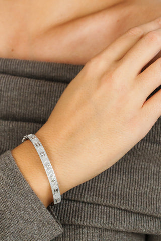 Emerald-Cut Diamond Bangle