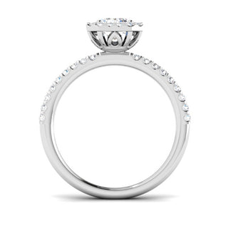 Emerald Halo Diamond Ring