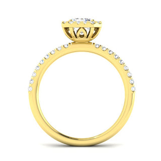 Emerald Halo Diamond Ring