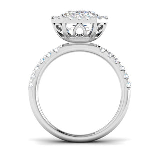 Emerald Halo Diamond Ring