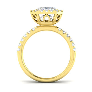 Emerald Halo Diamond Ring