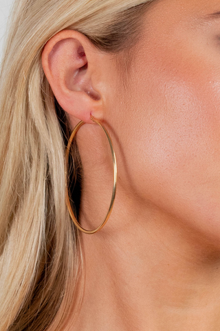 Gold Large Hoops