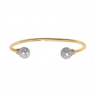 Baby Round Gold Torque Bangle