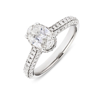 Pavé Oval Ring - 1.57ct