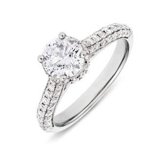 Pavé Solitaire Ring