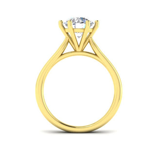 High 6-Claw Solitaire Ring
