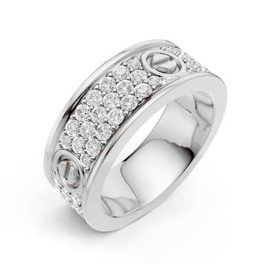 Gold Screw Ring