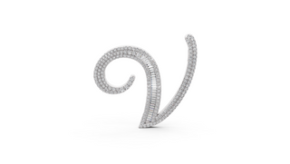 Elegant Baguette Initial