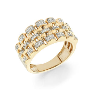 Jubilee Yellow Gold and Diamond Ring