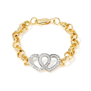 Kids Double Heart Belcher Bracelet