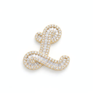Classic Diamond Baguette Initial
