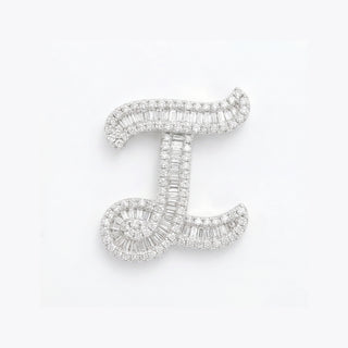 Classic Diamond Baguette Initial