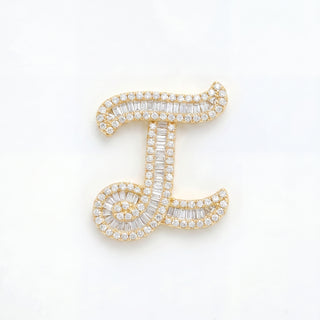 Classic Diamond Baguette Initial
