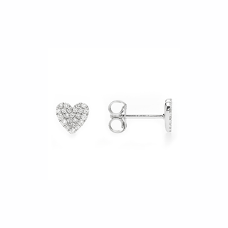 Pavé Heart Studs