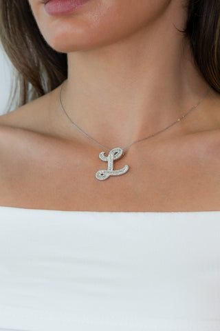 Classic Diamond Baguette Initials