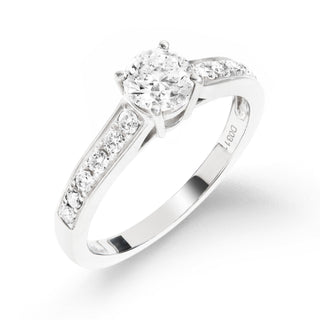 Channel Accents Diamond Ring