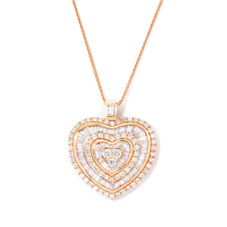 Largue Baguette Heart pendant