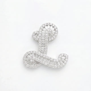 Classic Diamond Baguette Initial