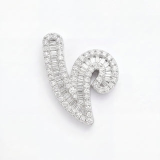Classic Diamond Baguette Initial