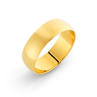 Classic Gold Wedding Band Traditional Shape