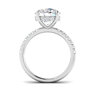 Round Halo Diamond Band