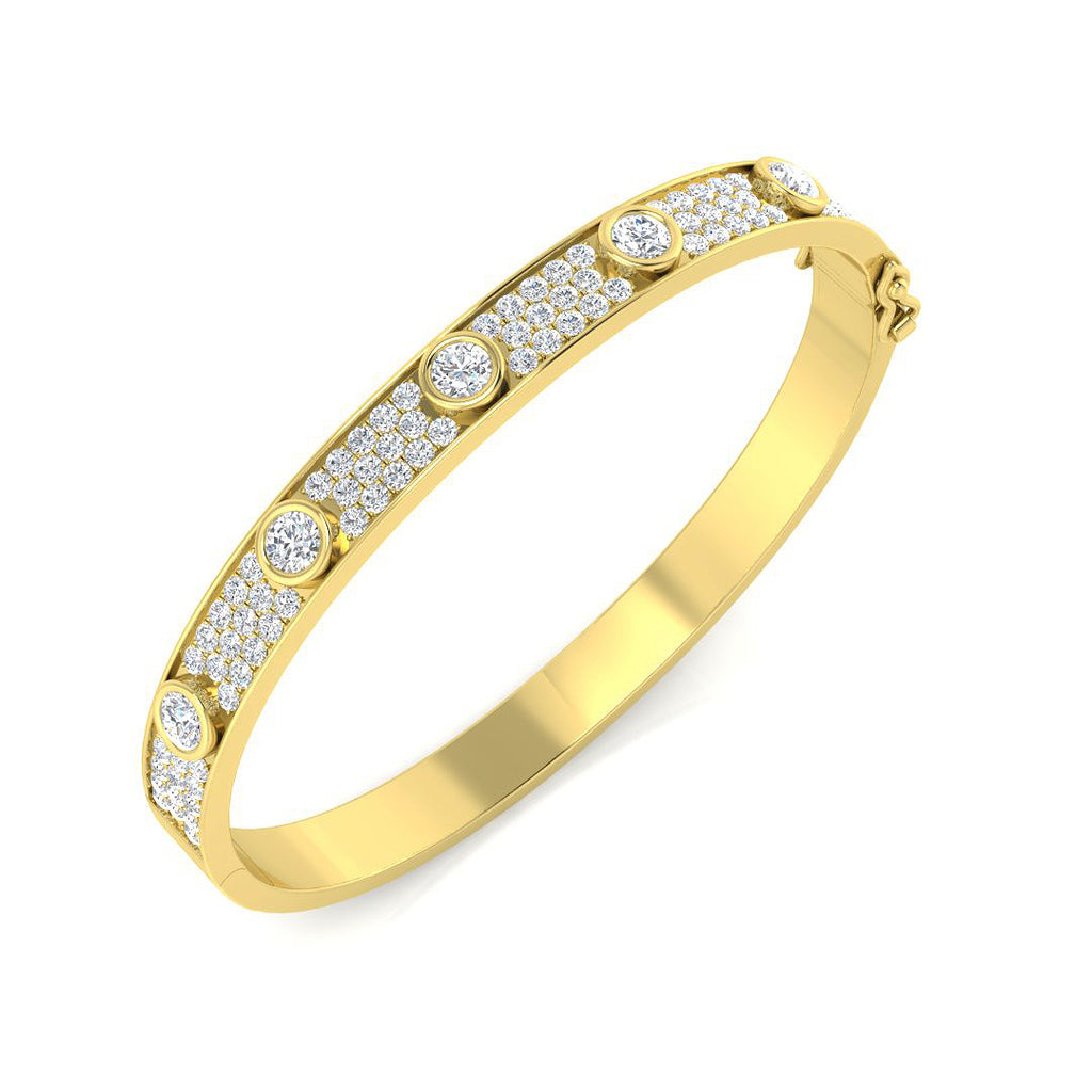 Halo Diamond Bangle – RankinsJewellers