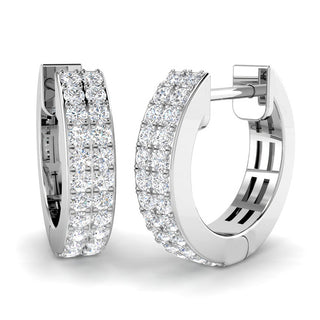 Two Row Diamond Hoops