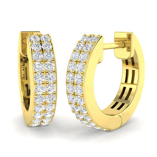 Two Row Diamond Hoops