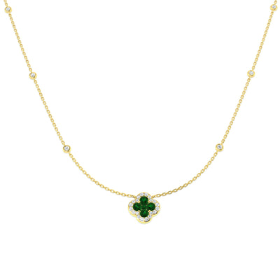 Emerald Blossom Pendant