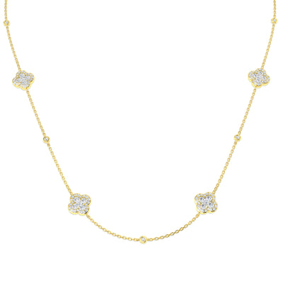 Blossom 4-Stone Diamond Necklace