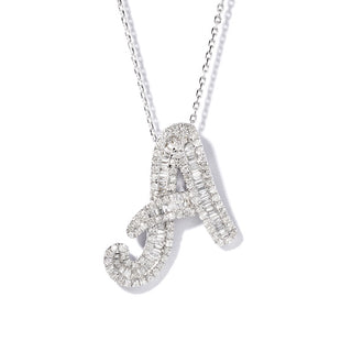 Classic Diamond Baguette Initials