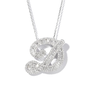 Classic Diamond Baguette Initials