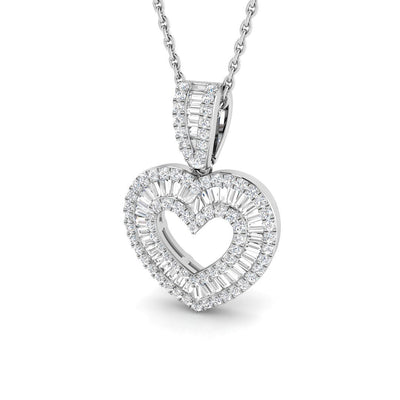 Young Hearts Baguette Pendant