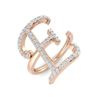 Initial Ring - Rose Gold