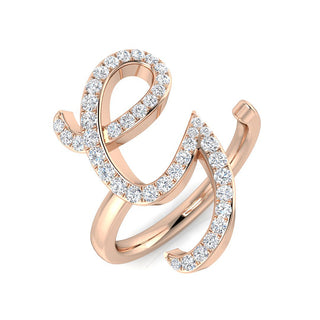 Initial Ring - Rose Gold