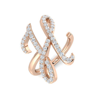 Initial Ring - Rose Gold