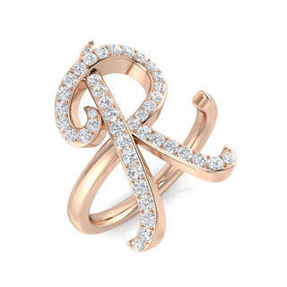 Initial Ring - Rose Gold