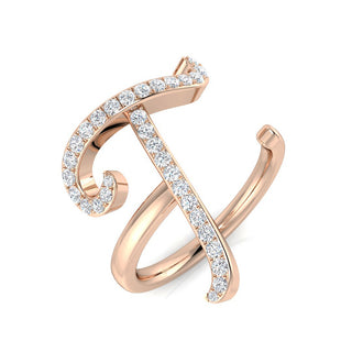 Initial Ring - Rose Gold