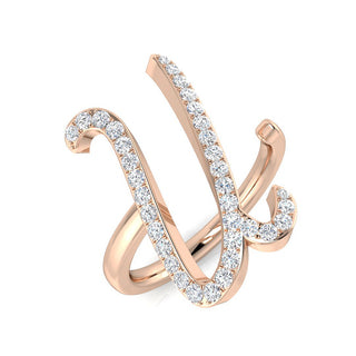 Initial Ring - Rose Gold