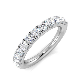 Single Row Diamond Half-Eternity Ring