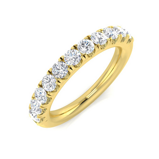 Single Row Diamond Half-Eternity Ring