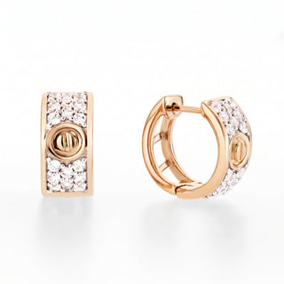 Gold Screw Hoops