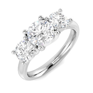 Three Stone Round Diamond Ring