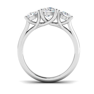 Three Stone Round Diamond Ring