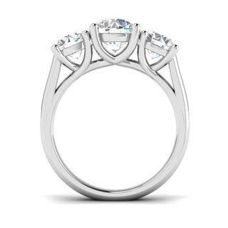 Three Stone Round Diamond Ring