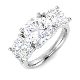 Three Stone Round Diamond Ring