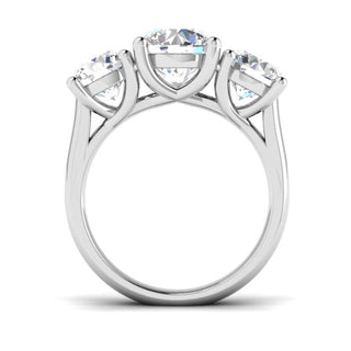 Three Stone Round Diamond Ring