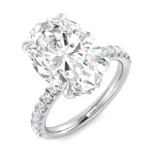 Solitaire Ring with Diamond Band