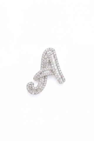 Classic Diamond Baguette Initial