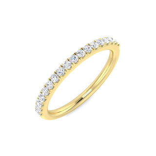Single Row Diamond Half-Eternity Ring